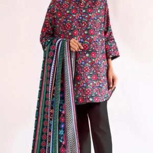 Saya 3 pc unstitched printed jacquard khaddar collection